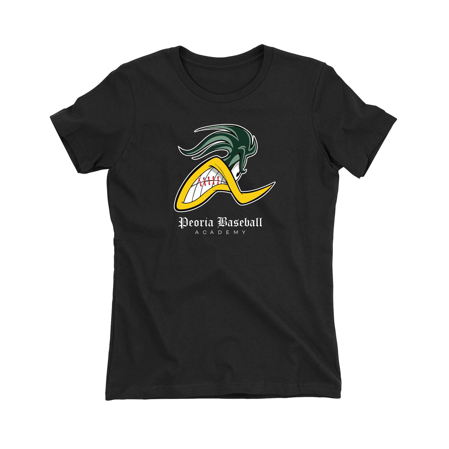 Peoria Baseball Mascot Women's Fitted Tee