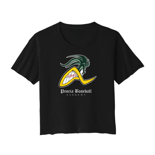 Peoria Baseball Mascot Cropped Tee