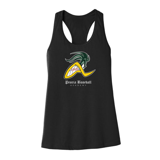 Peoria Baseball Mascot Women's Racerback Tank