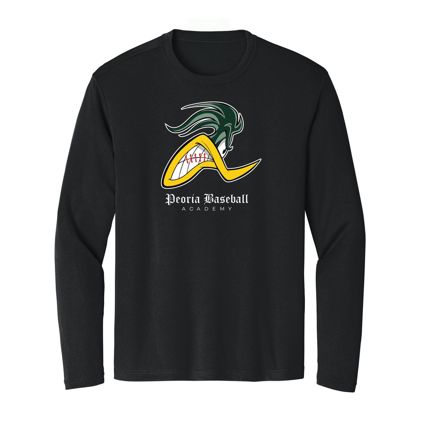 Peoria Baseball Mascot Long Sleeve Tee