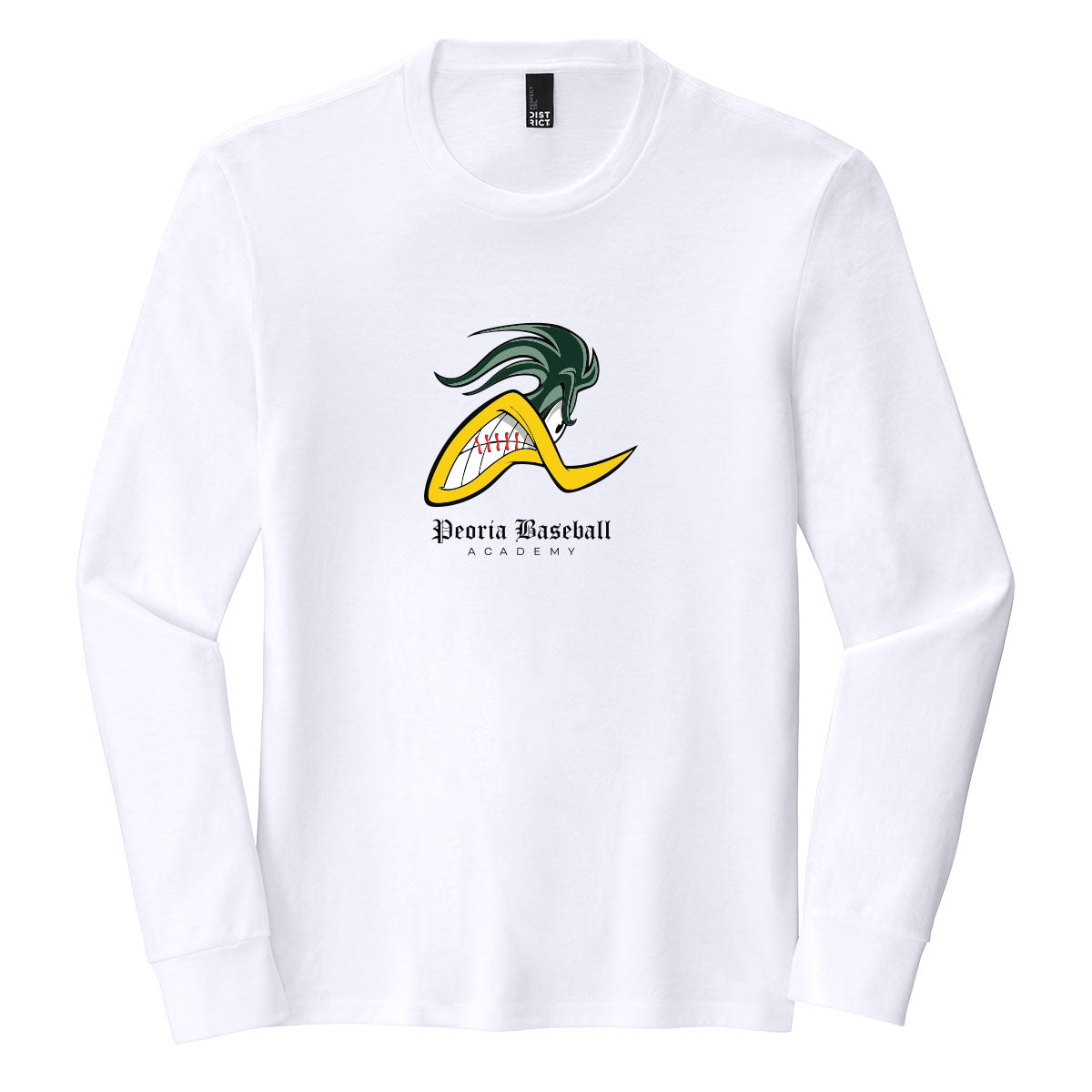 Peoria Baseball Mascot Long Sleeve Tee
