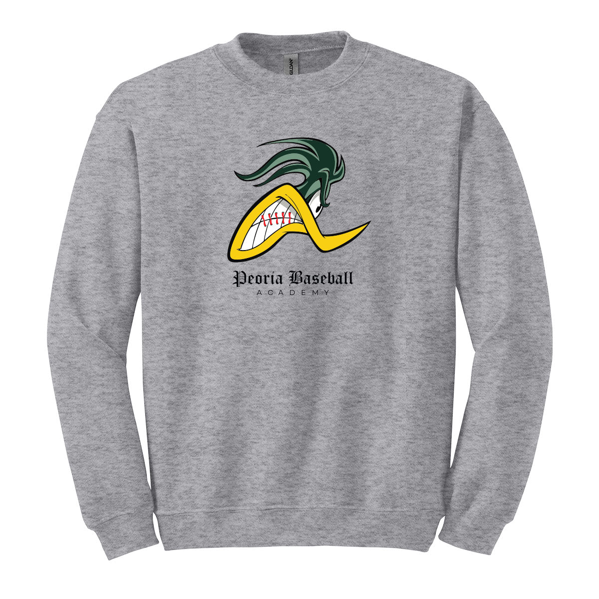 Peoria Baseball Mascot Crewneck Sweatshirt