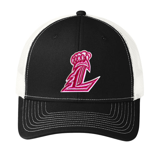 Liberty Pink L Curved Snapback Trucker (9 Color Options)