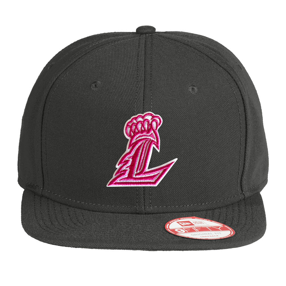 Liberty Pink L New Era Black Flat Bill Snapback