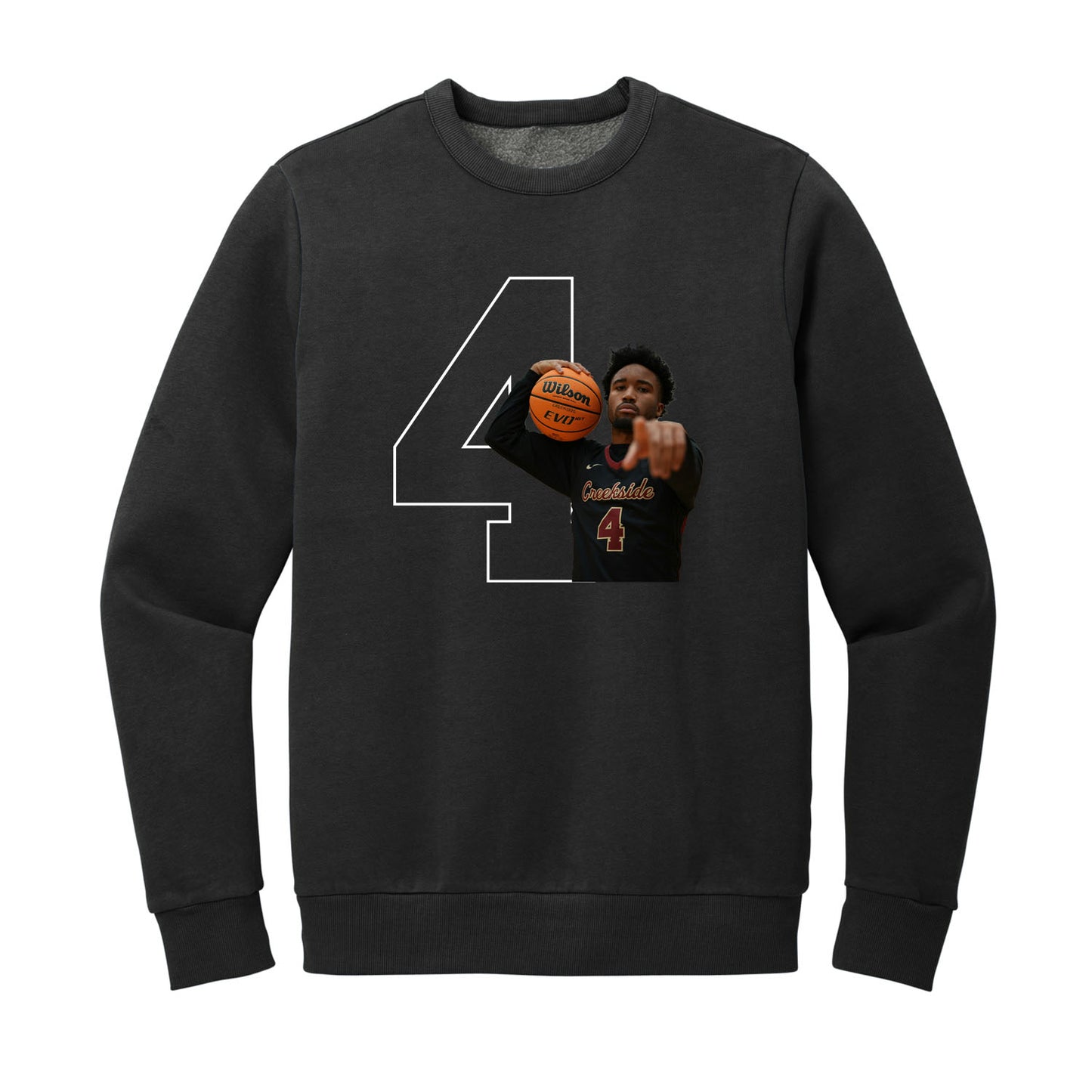 Custom Number and Picture Crewneck Sweatshirt