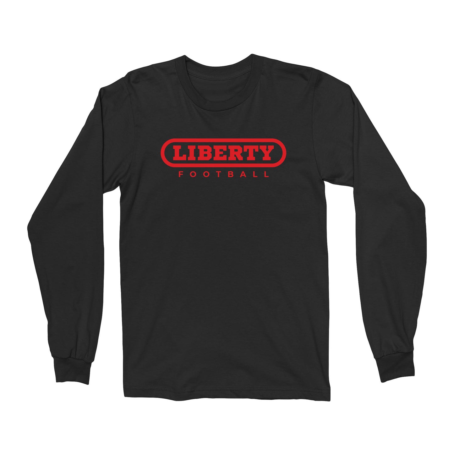 2025 Liberty Football Red Unisex Long Sleeve Tee