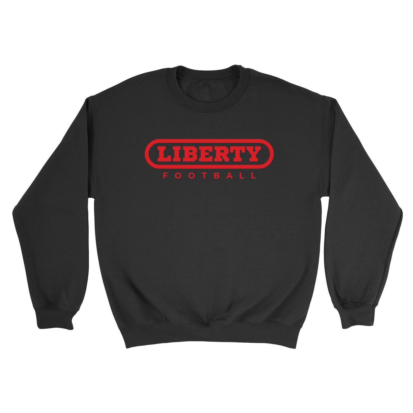 2025 Liberty Football Red Unisex Crewneck Sweatshirt