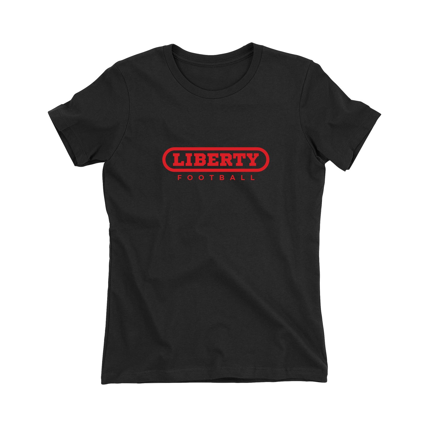 2025 Liberty Football Red Women's Fitted Tee