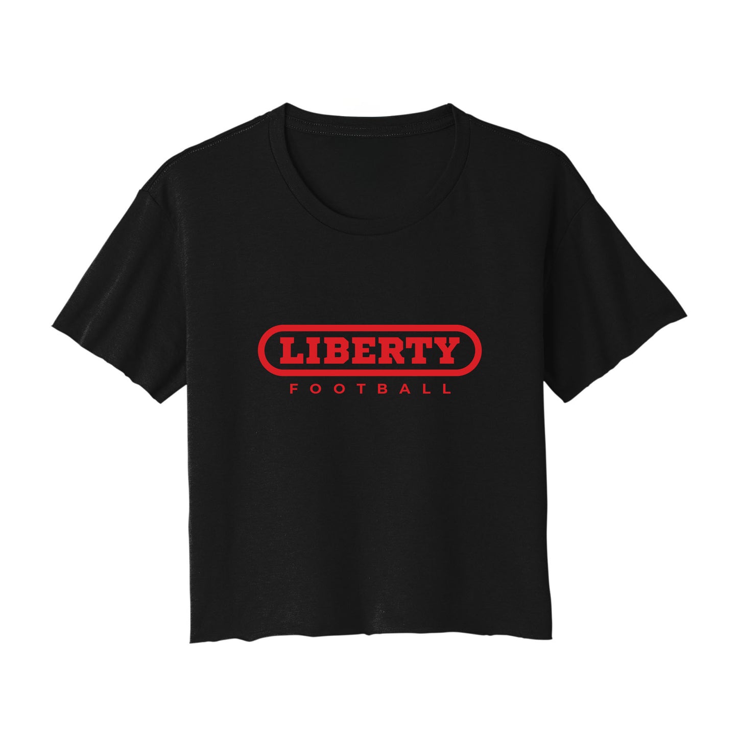 2025 Liberty Football Red Cropped Tee