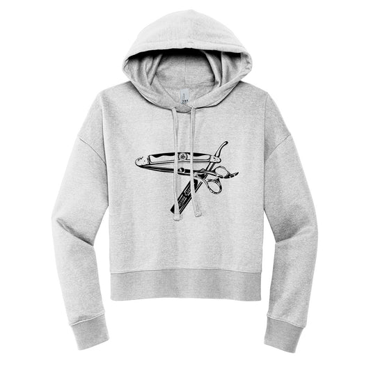 Supreme Barber Blade Cropped Hoodie