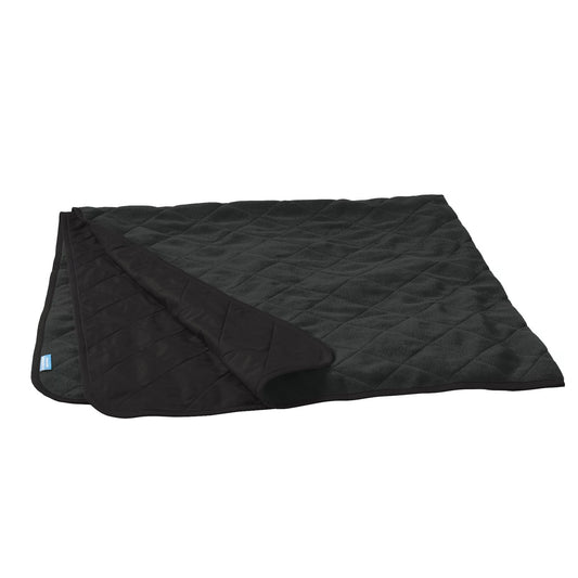 Black Gold Script Foldable Thermal Blanket