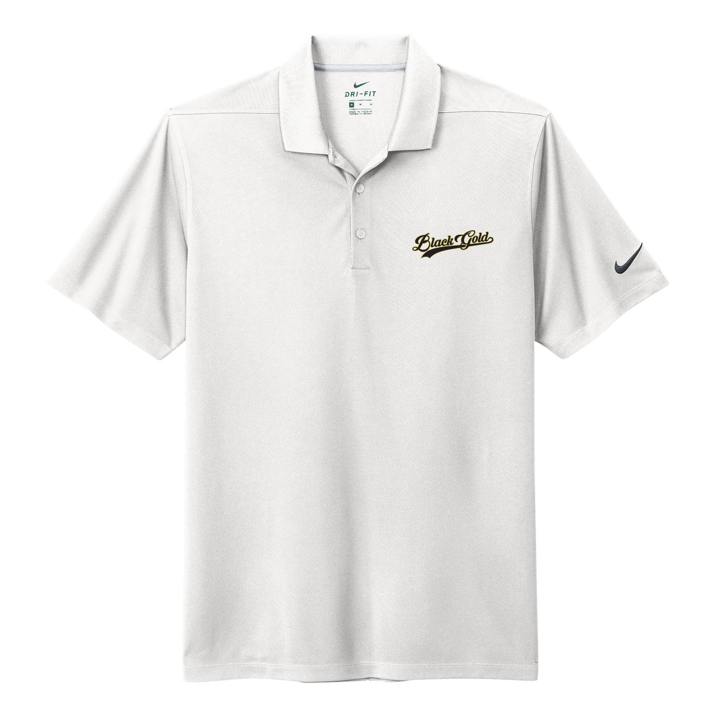 Black Gold Script Nike Polo