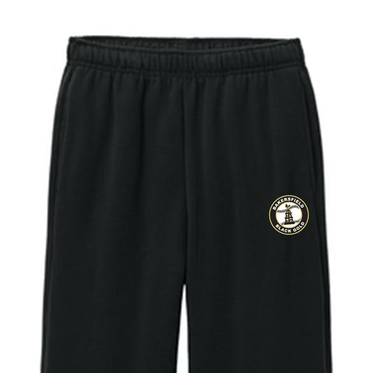 Black Gold Seal Sponge Fleece Straight Leg Sweatpant