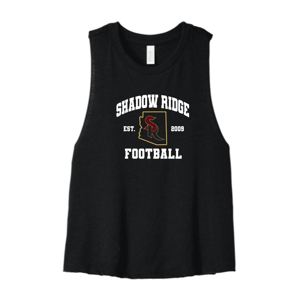 Shadow Ridge Football State Cropped Racerback Tank