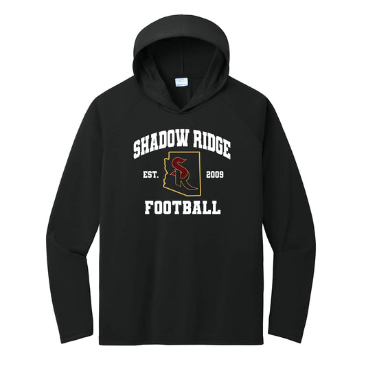Shadow Ridge Football State Performance Hooded Long Sleeve Tee
