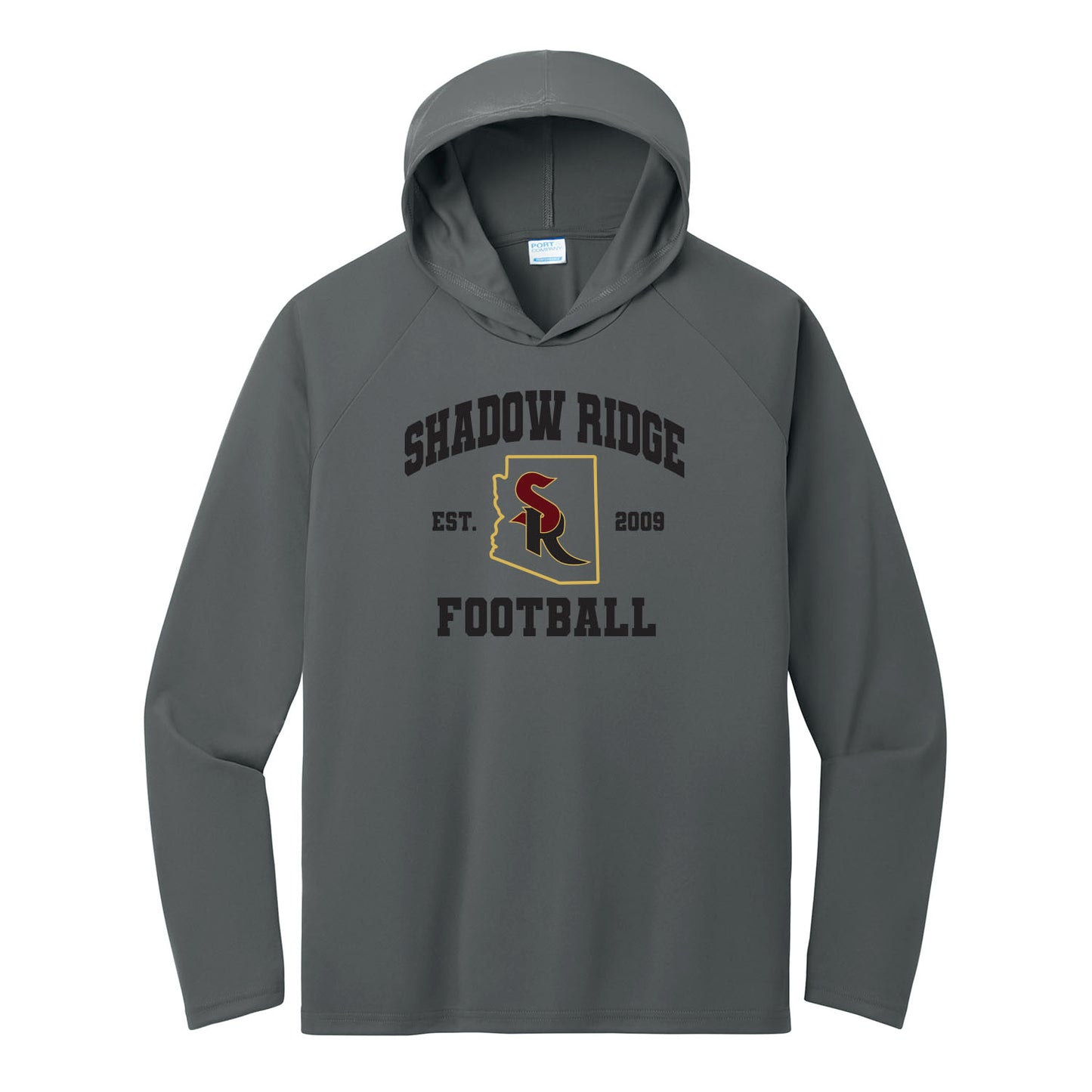 Shadow Ridge Football State Performance Hooded Long Sleeve Tee