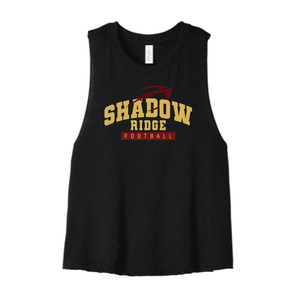 SR Football Cropped Racerback Tank