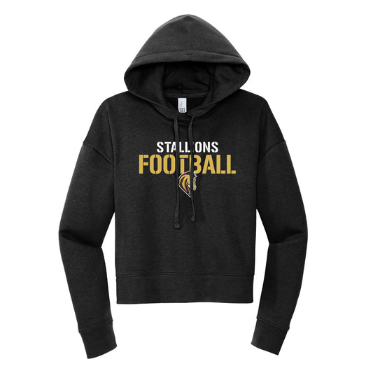 Stallions Football Cropped Hoodie