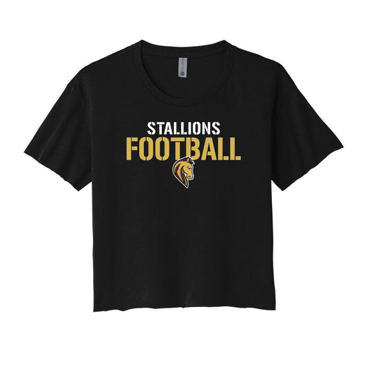 Stallions Football Cropped Tee