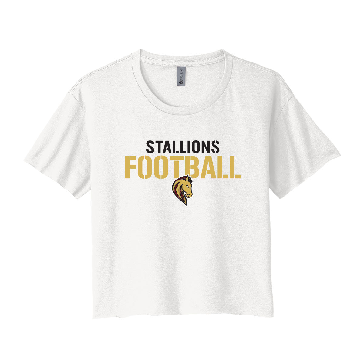 Stallions Football Cropped Tee