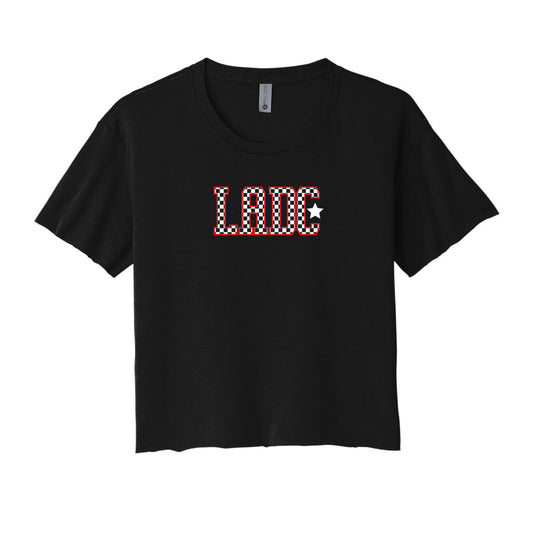 LA Dance Checkered Star Cropped Tee