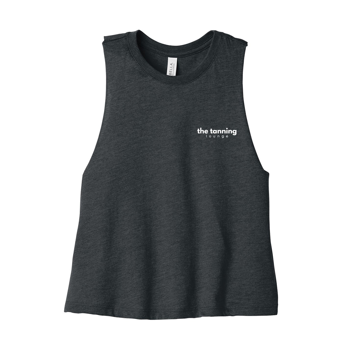 The Tanning Lounge Cropped Racerback Tank