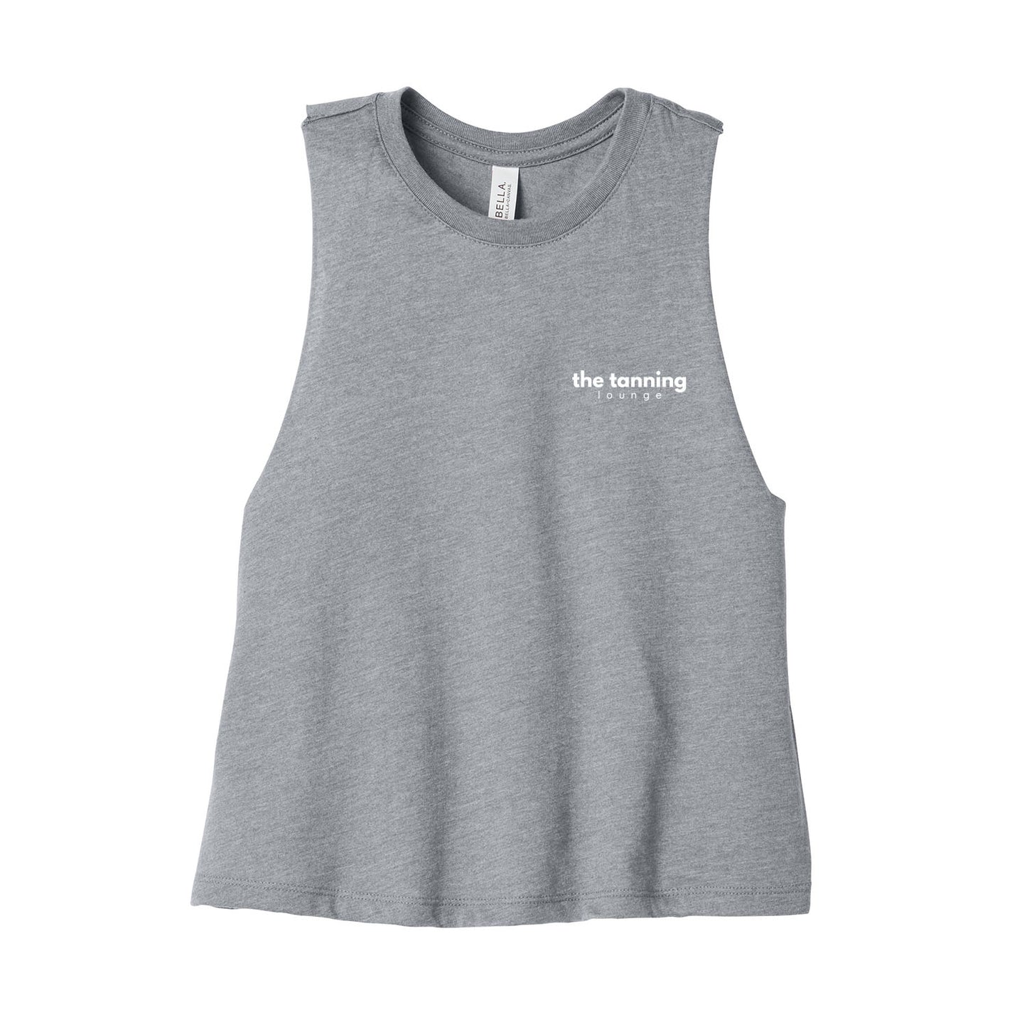 The Tanning Lounge Cropped Racerback Tank