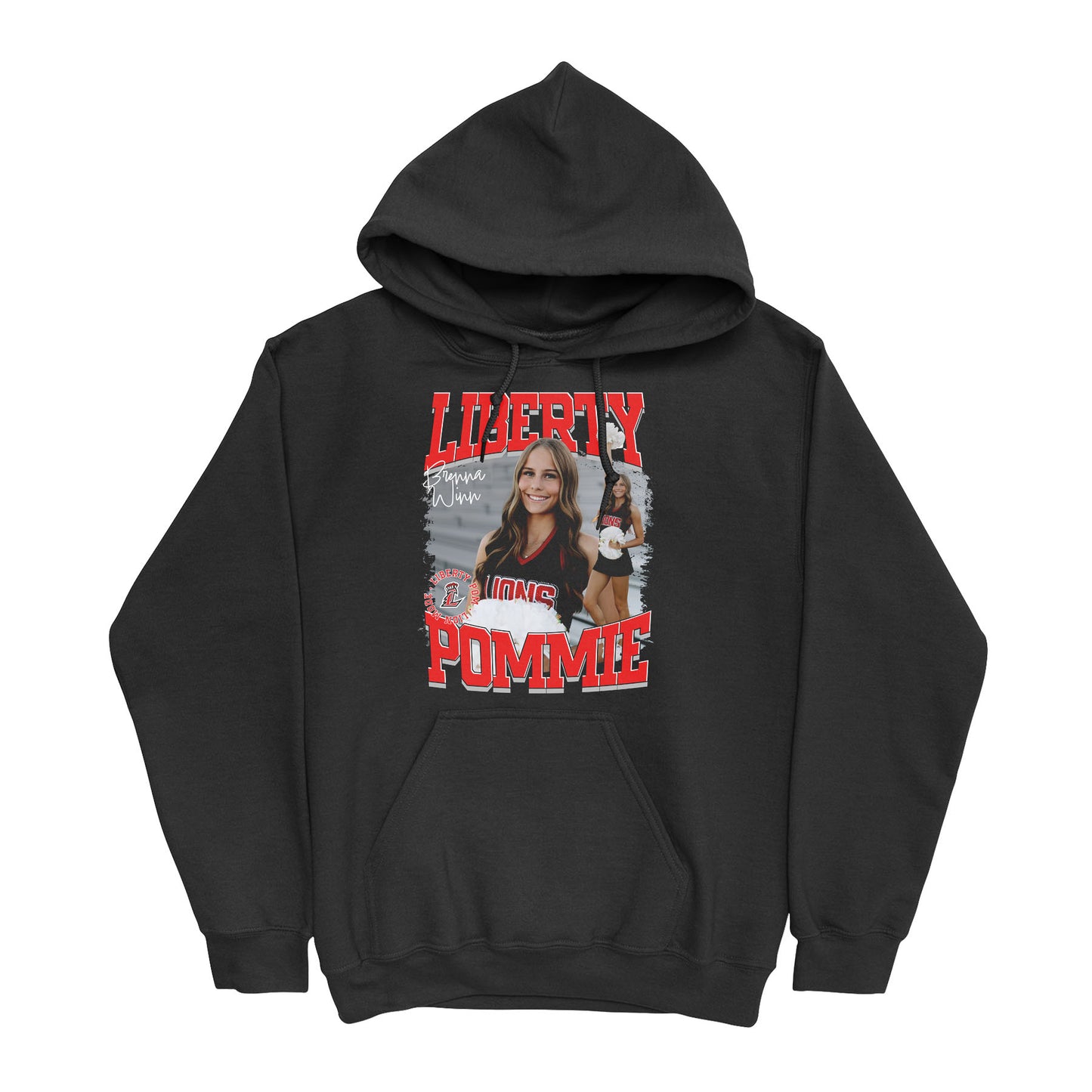 Liberty Lions Pommie Custom Photo Hoodie