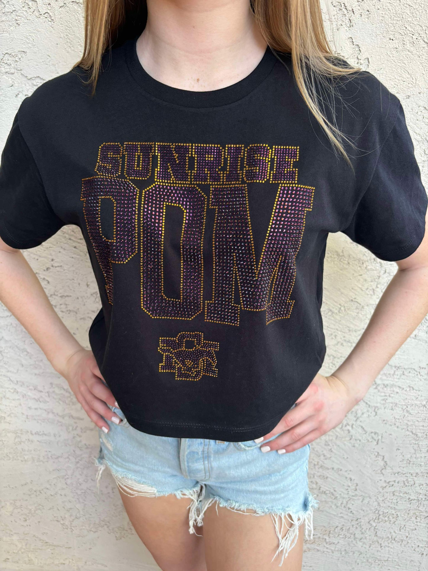 Sunrise Mountain Rhinestone Design (choose your item stye)