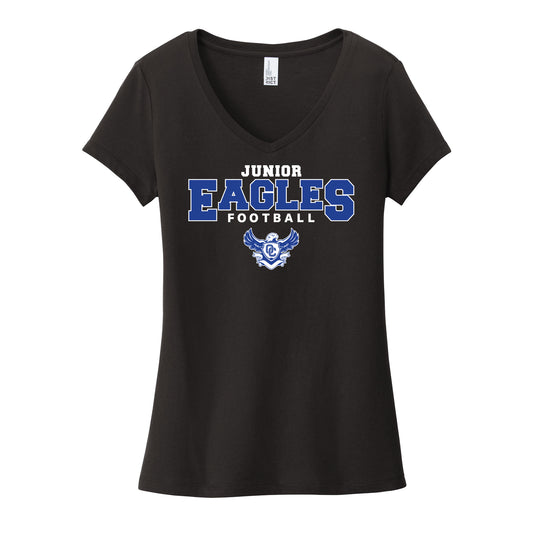 Junior Eagles Football Women's V-Neck Tee