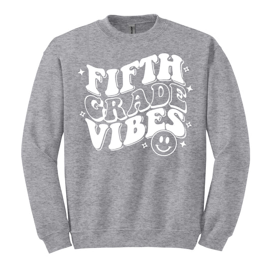 Zuni Hills 5th Grade Vibes Crewneck Sweatshirt