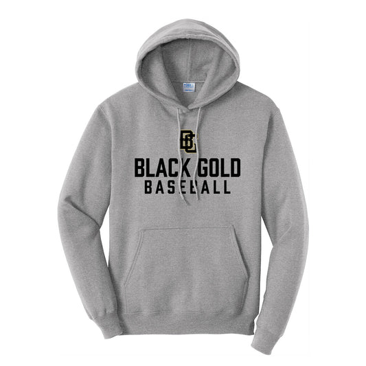 Black Gold Baseball Hoodie