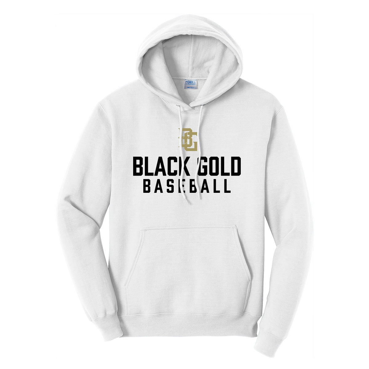 Black Gold Baseball Hoodie