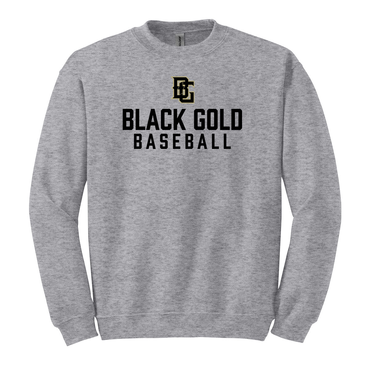 Black Gold Baseball Unisex Crewneck Sweatshirt