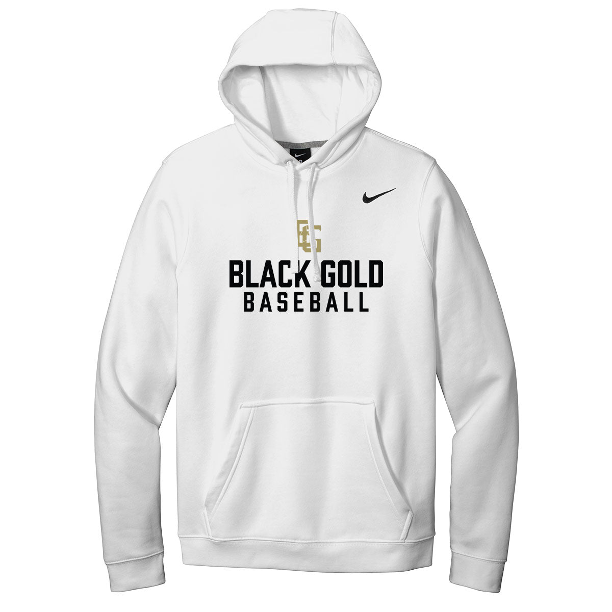 Black Gold Baseball Nike Hoodie