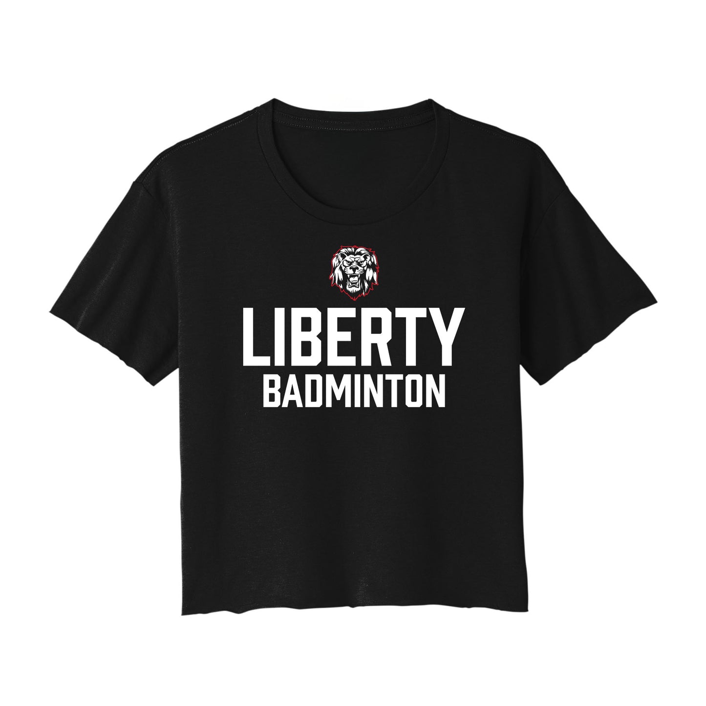Liberty Badminton Stacked Cropped Tee