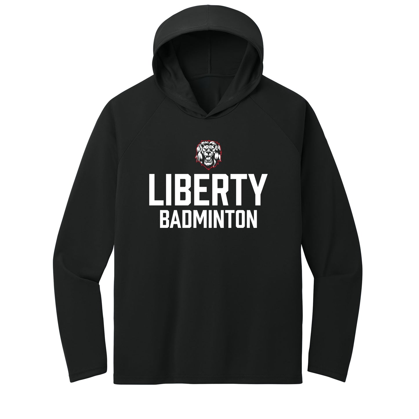Liberty Badminton Stacked Performance Hooded Long Sleeve Tee