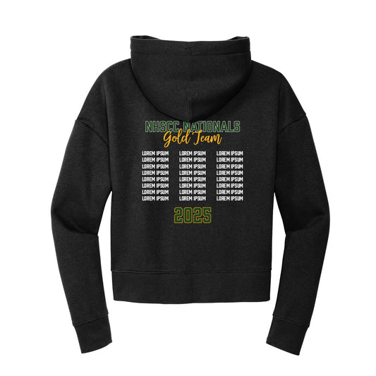 Brea O Gold Team Cropped Hoodie