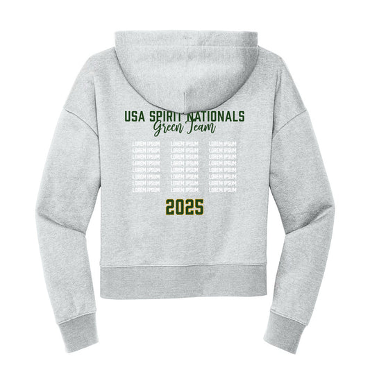 Brea O Green Team Cropped Hoodie