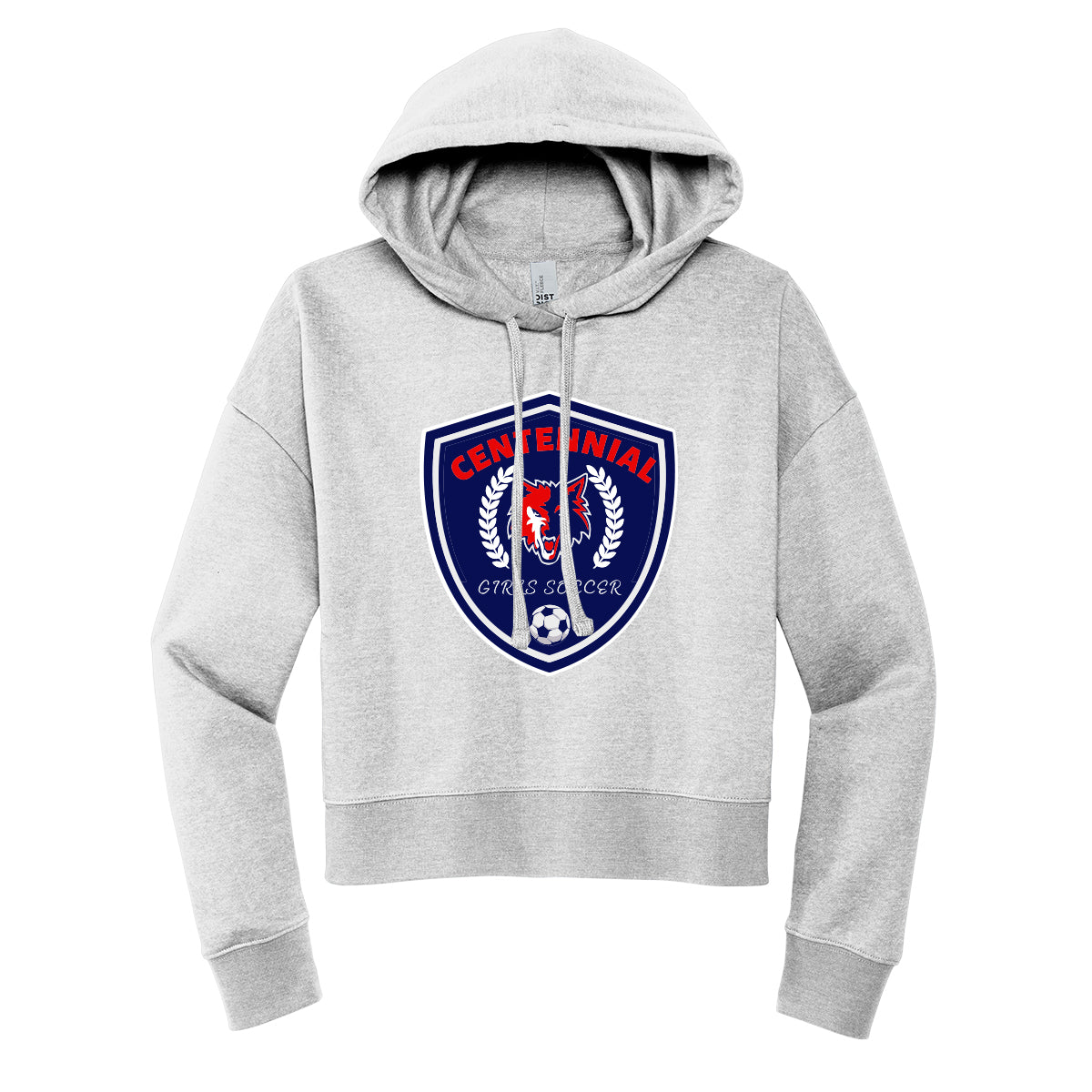Centennial Girls Soccer Team Crest Cropped Hoodie