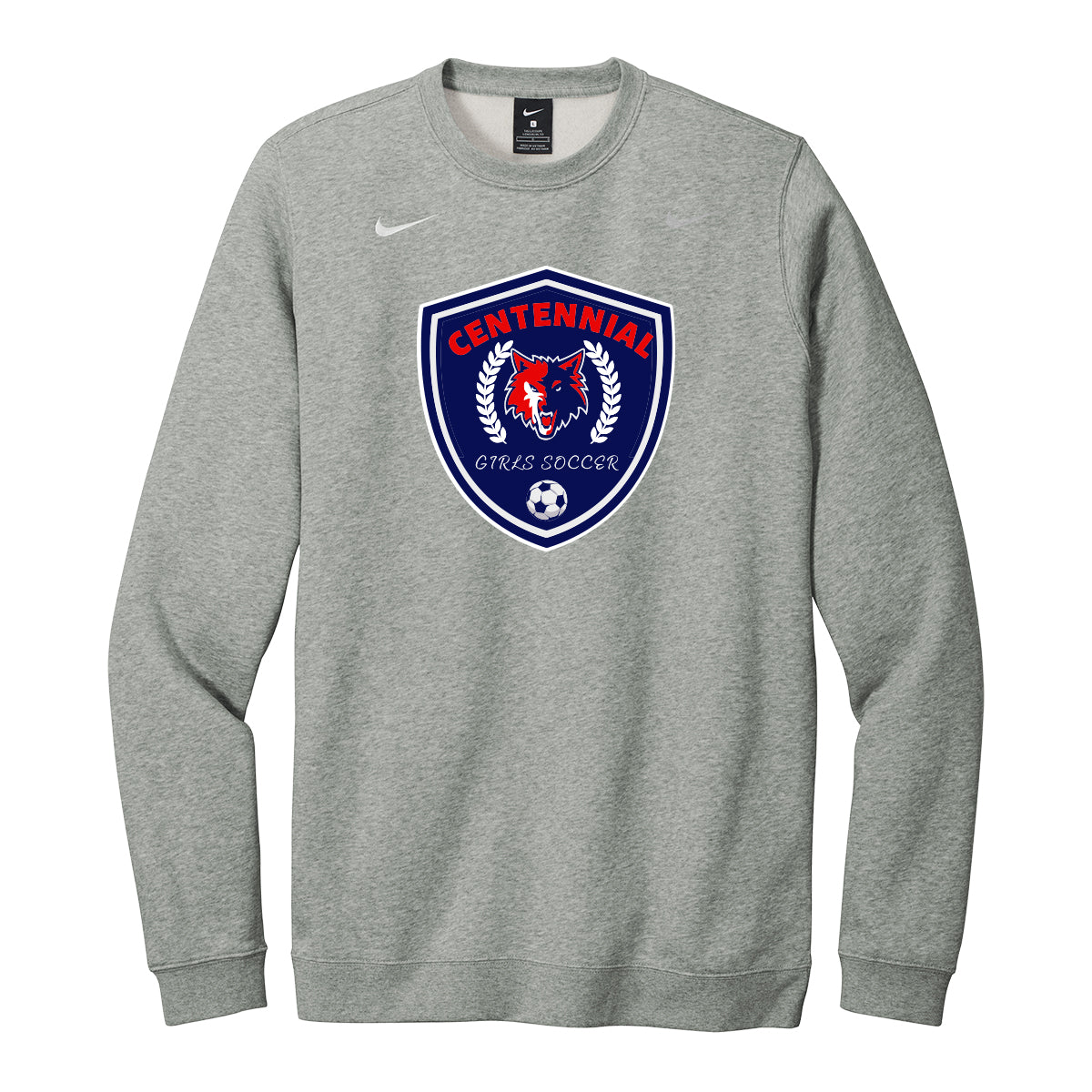 Centennial Girls Soccer Team Crest Nike Crewneck Sweatshirt