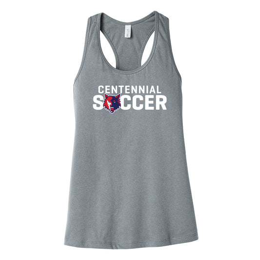 Centennial Coyote Soccer Racerback Tank