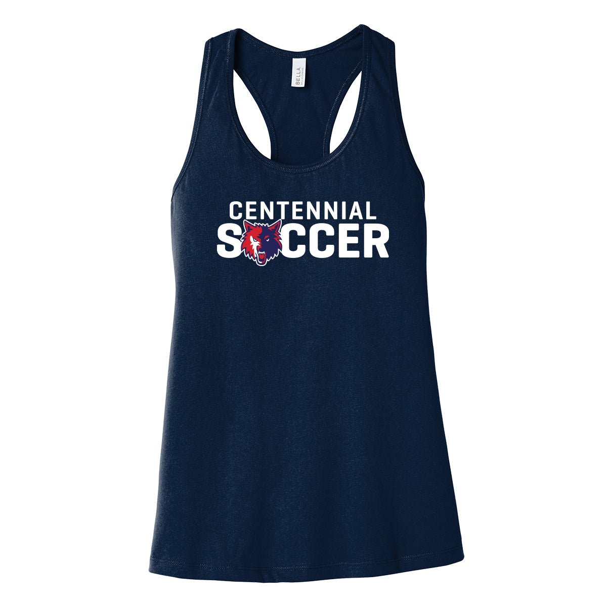 Centennial Coyote Soccer Racerback Tank