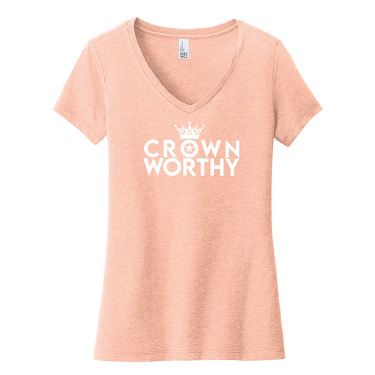 Crown Worthy Womens V-Neck Tee