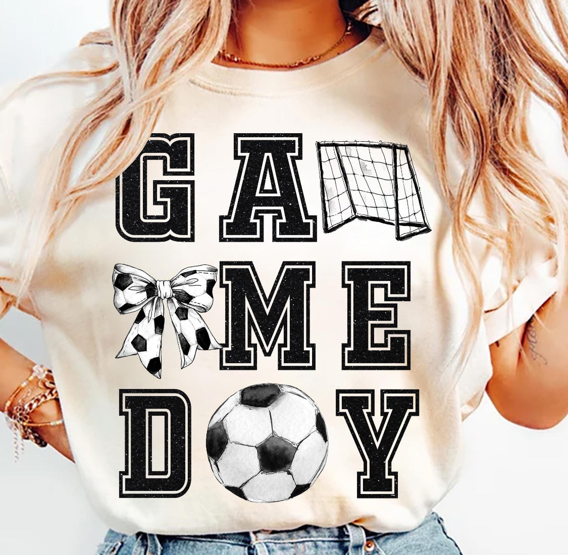 Game Day Soccer Coquette Unisex Tee