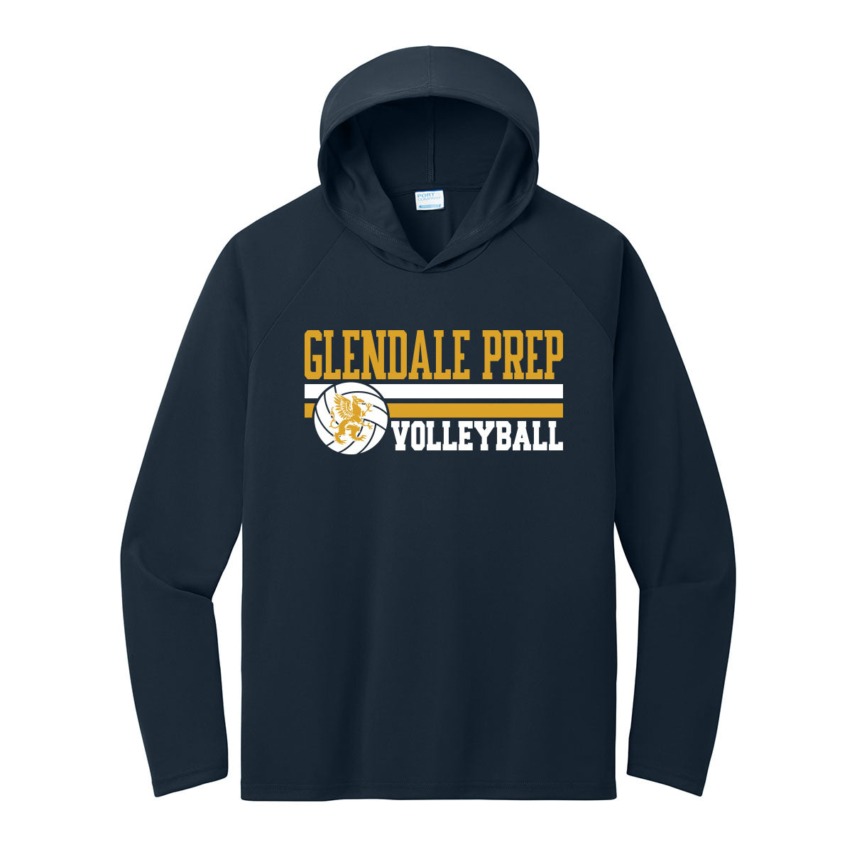 Glendale Prep Volleyball Performance Hooded Tee