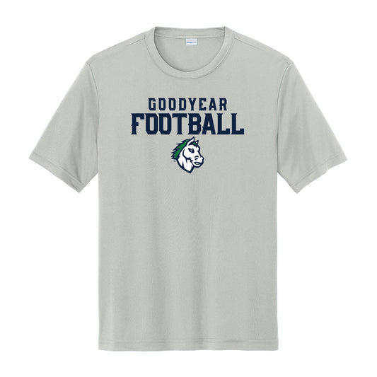Goodyear Football Stacked Dri Fit Tee