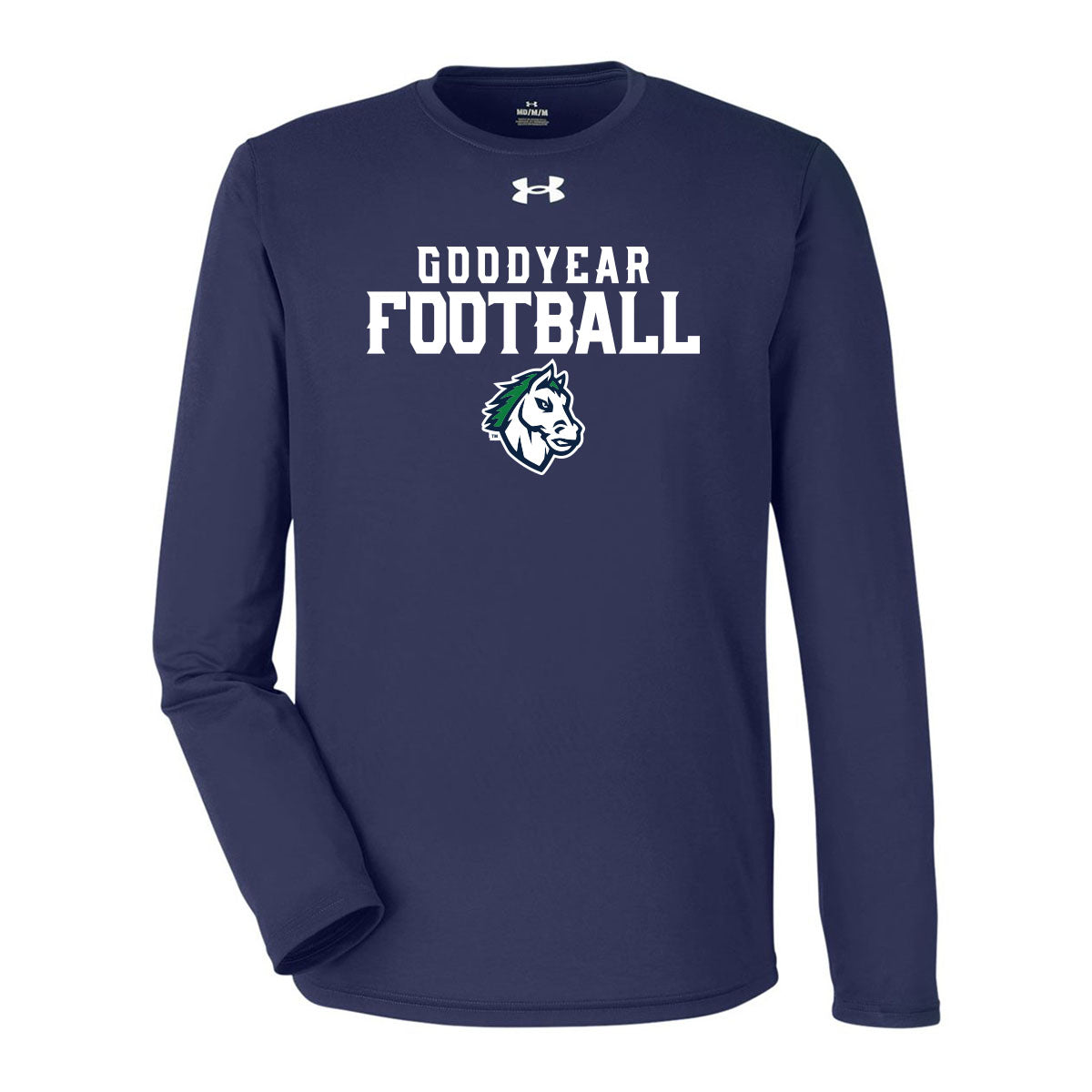 Goodyear Football Stacked Under Armour Long Sleeve Tee