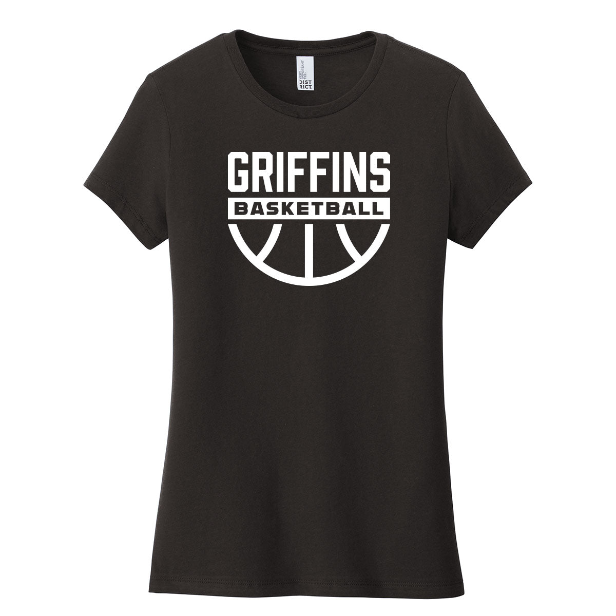 Griffins Basketball Ball Womens Fit Tee