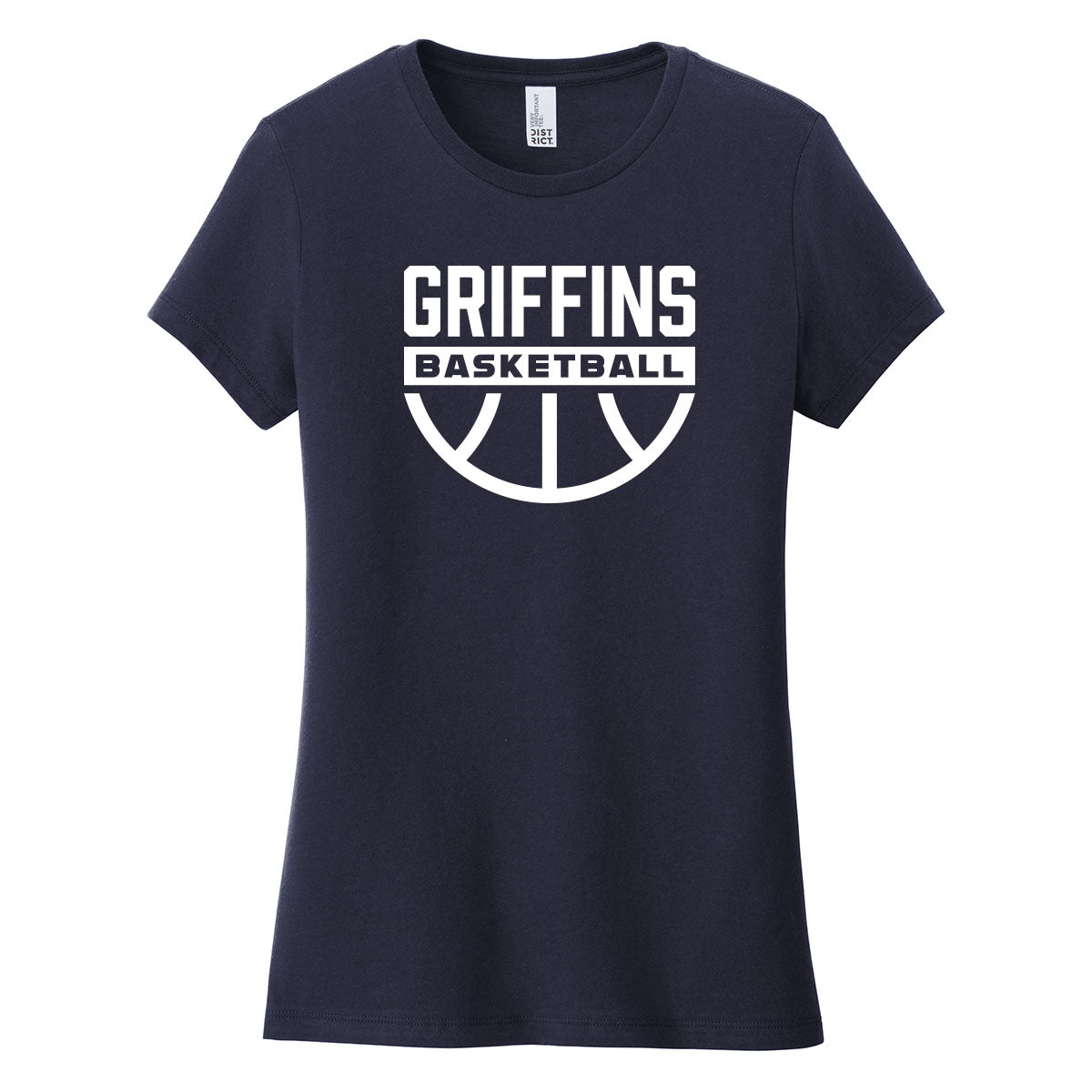 Griffins Basketball Ball Womens Fit Tee
